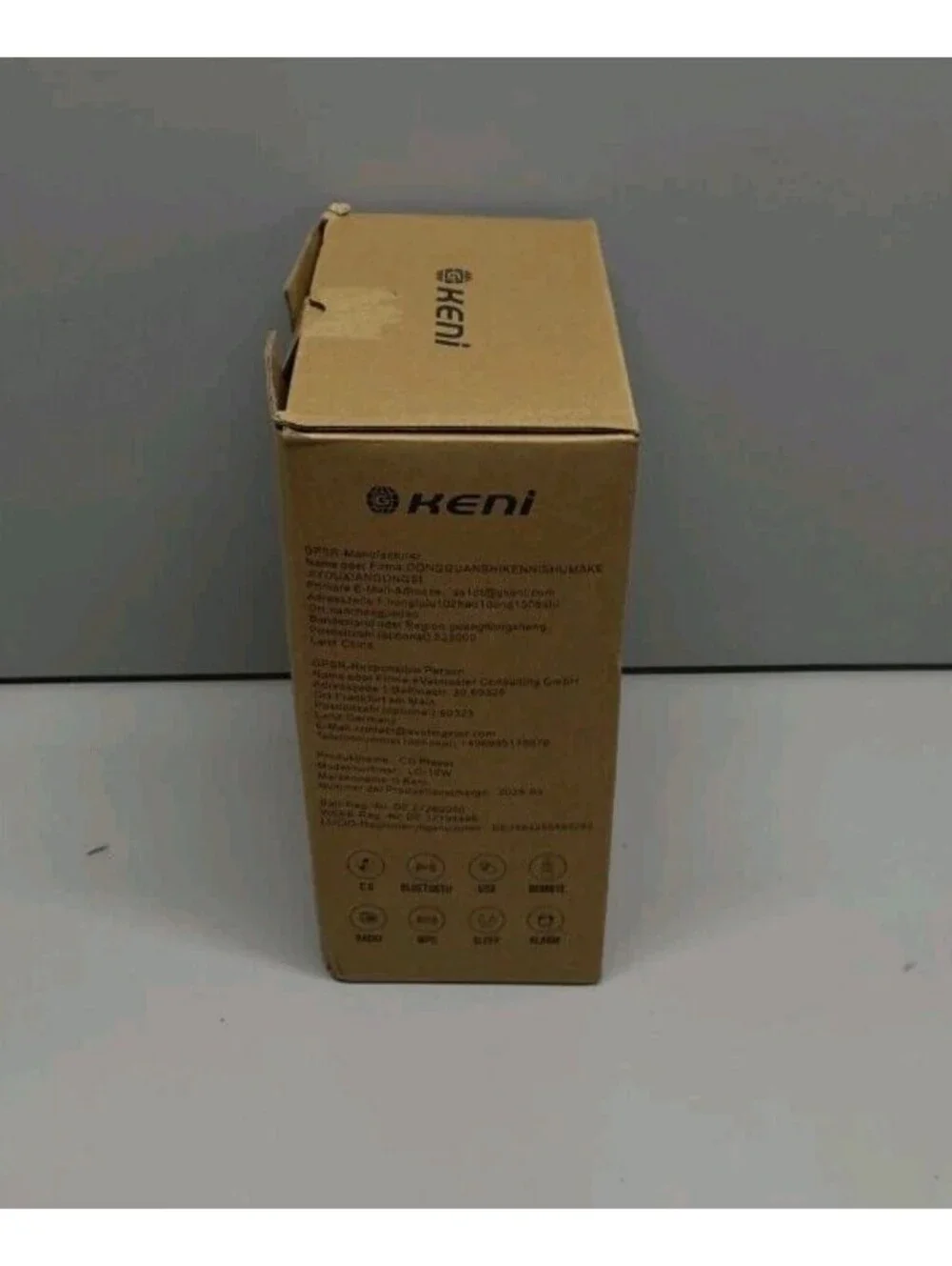 G Keni CD Player Wireless Charging Alarm Clock